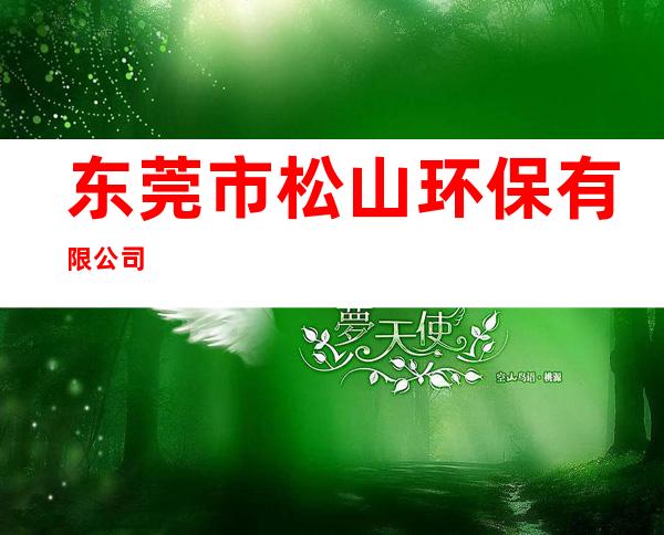 东莞市松山环保有限公司