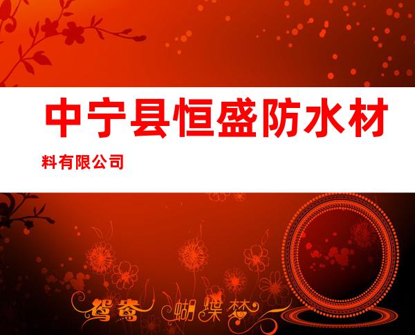 中宁县恒盛防水材料有限公司