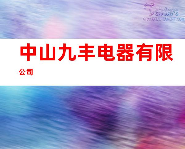 中山九丰电器有限公司