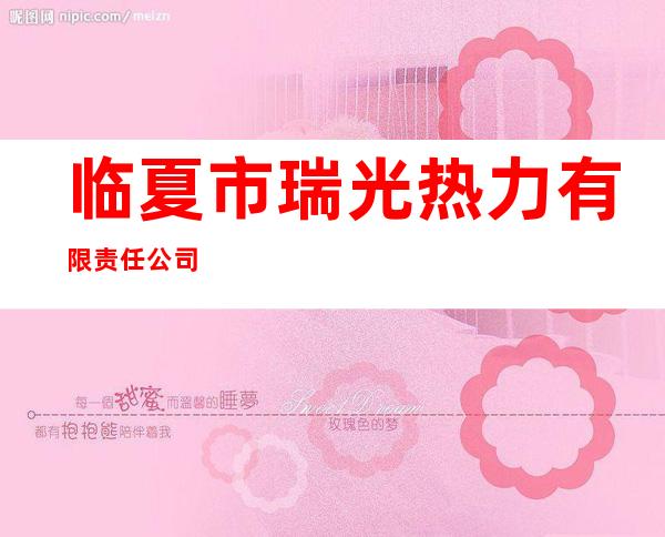 临夏市瑞光热力有限责任公司