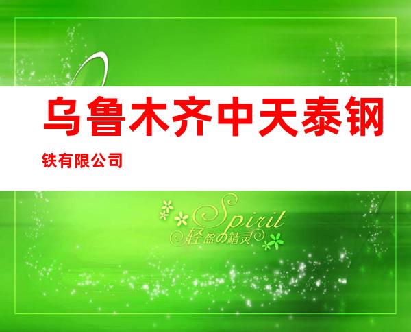 乌鲁木齐中天泰钢铁有限公司