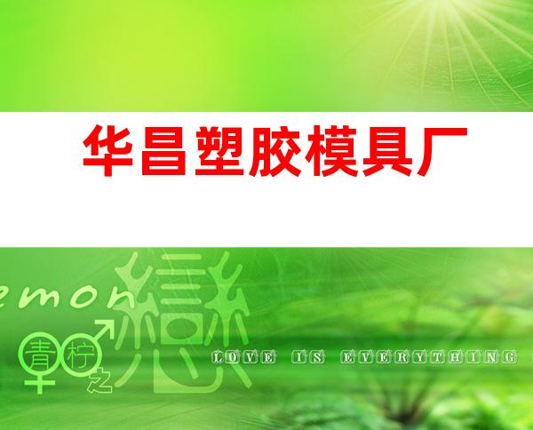 华昌塑胶模具厂