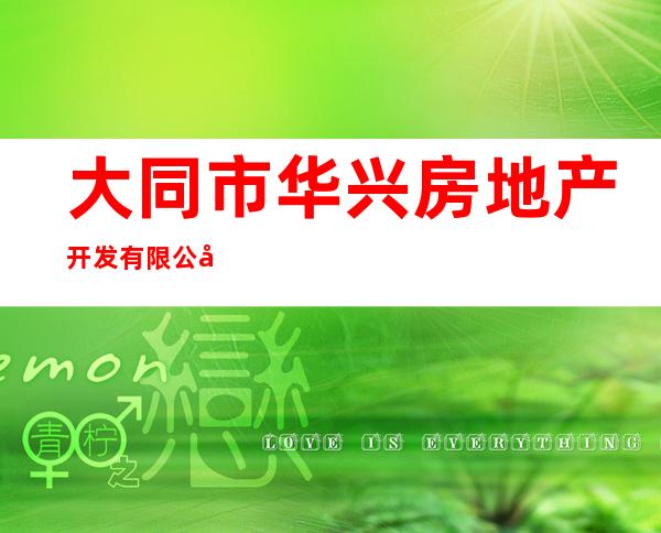 大同市华兴房地产开发有限公司