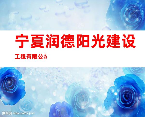 宁夏润德阳光建设工程有限公司