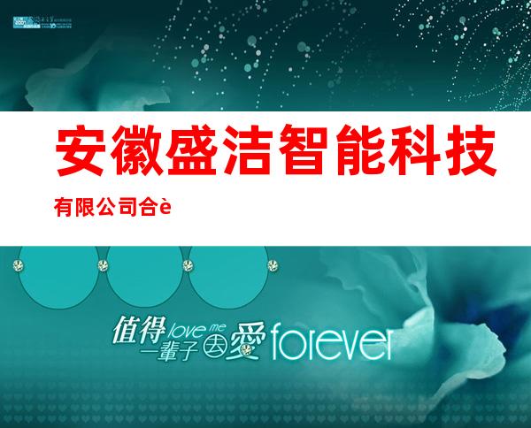 安徽盛洁智能科技有限公司合肥分公司