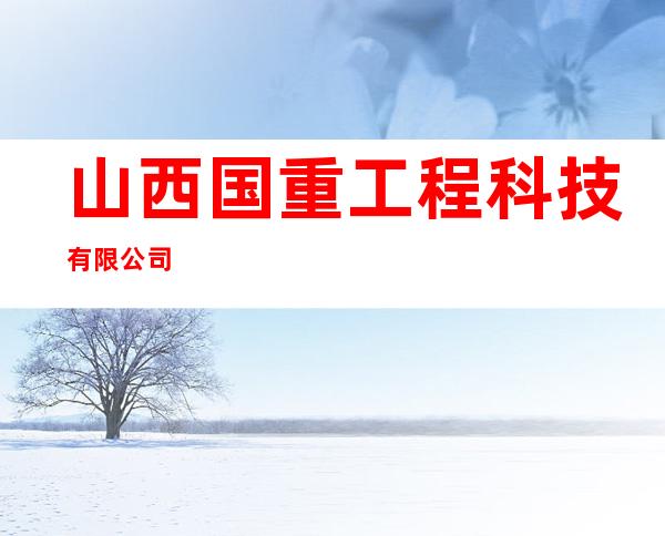 山西国重工程科技有限公司