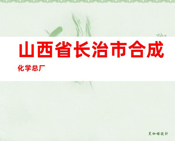 山西省长治市合成化学总厂