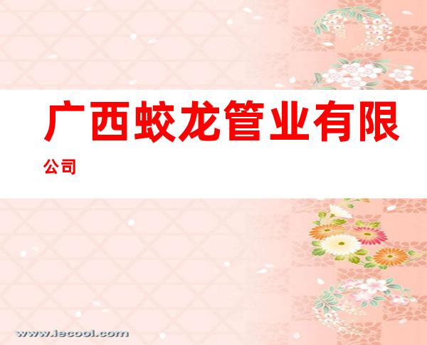 广西蛟龙管业有限公司