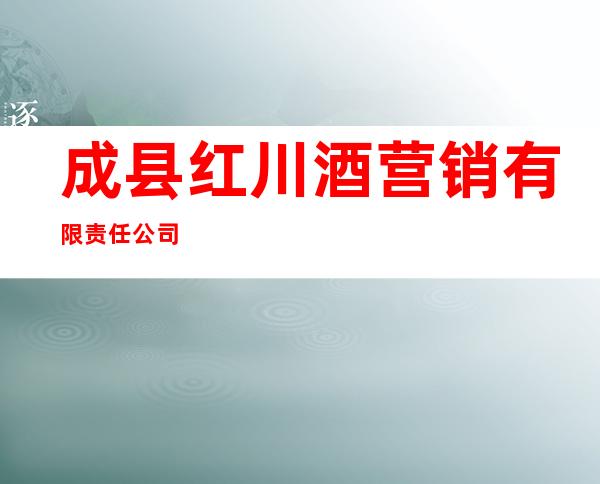 成县红川酒营销有限责任公司