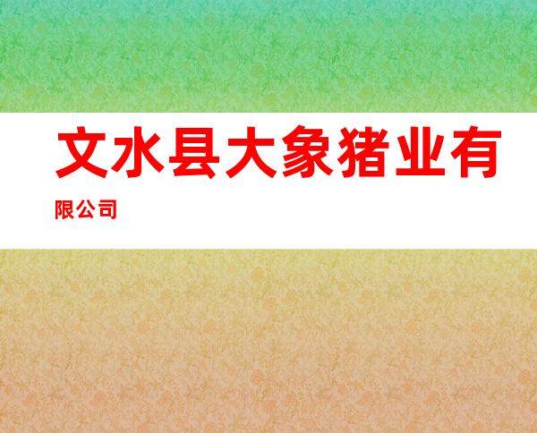 文水县大象猪业有限公司