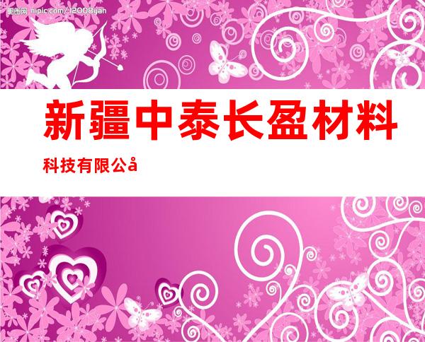 新疆中泰长盈材料科技有限公司