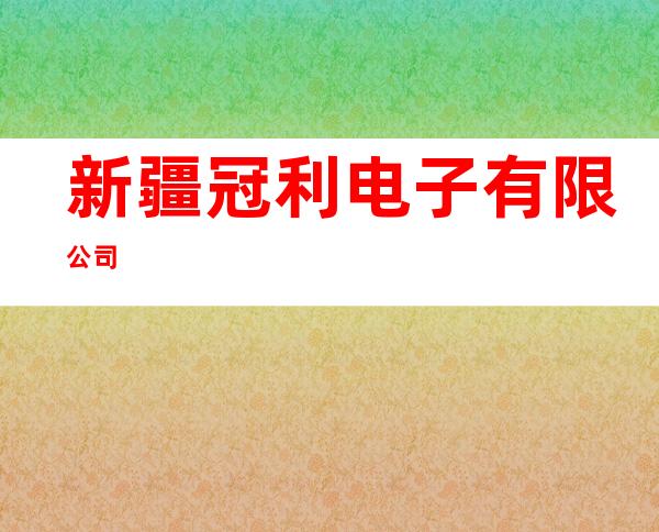 新疆冠利电子有限公司