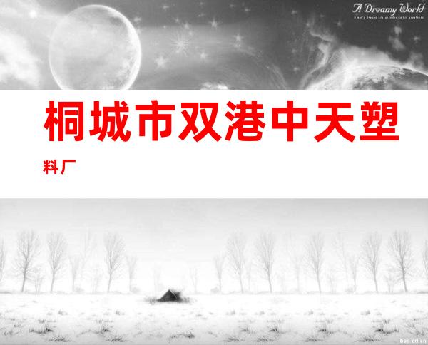 桐城市双港中天塑料厂