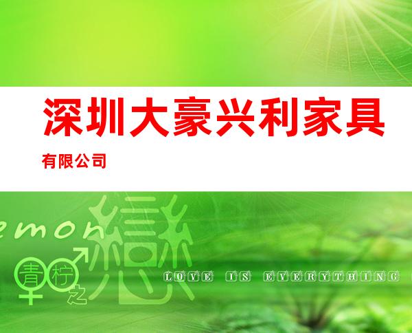 深圳大豪兴利家具有限公司