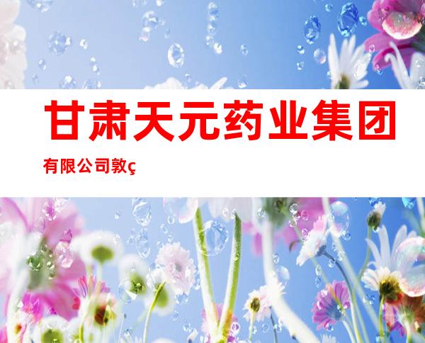 甘肃天元药业集团有限公司敦煌分公司