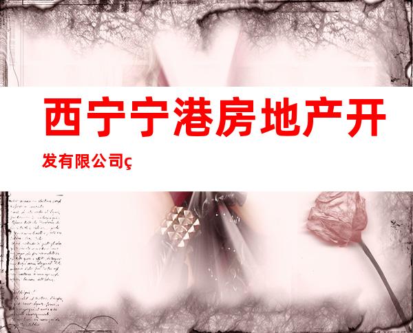 西宁宁港房地产开发有限公司第一分公司