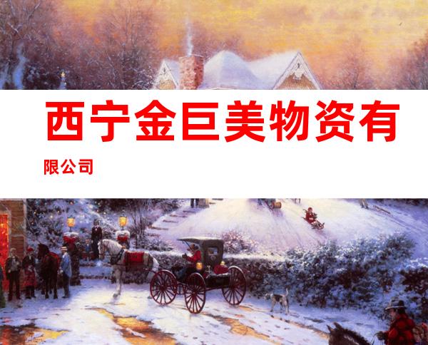 西宁金巨美物资有限公司