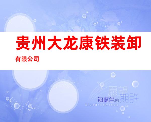 贵州大龙康铁装卸有限公司