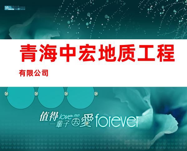 青海中宏地质工程有限公司