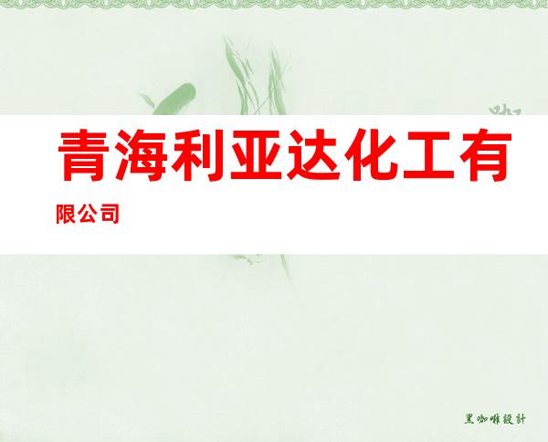 青海利亚达化工有限公司