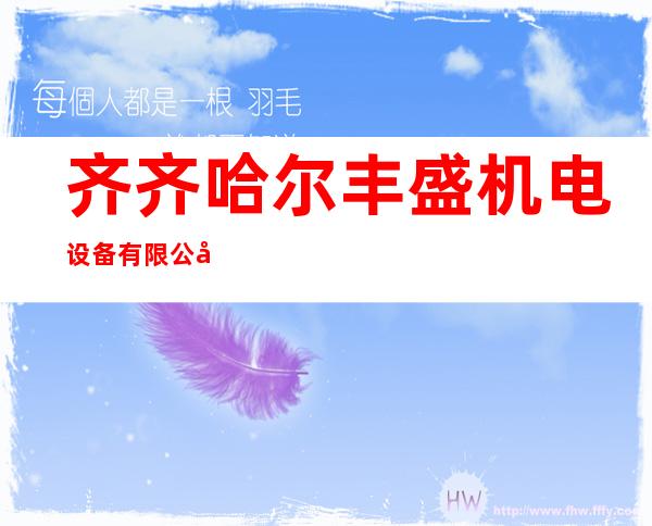 齐齐哈尔丰盛机电设备有限公司